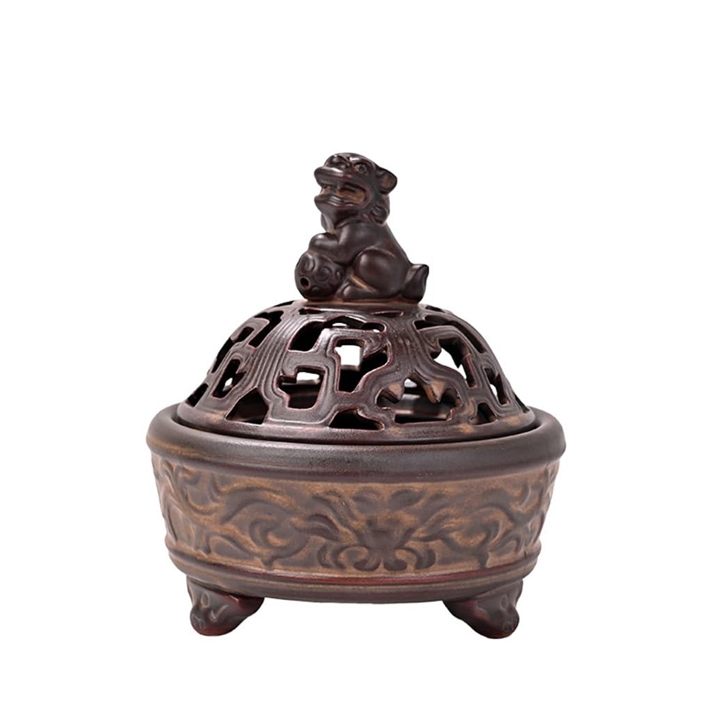 Grand brûleur d'encens pour bois de santal et décoration antique de maison