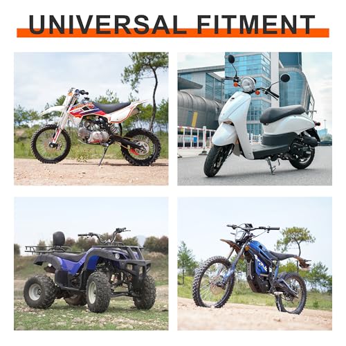 Rutu XN138 Atv Mirrors Motorcycle Mirrors Rear View Side Mirror With M8 M10 Threaded Bolts, Motorcycle Rear View Mirrors Compatible With Bike, Scooter, Atv, Utv, Dirt Bike And More thumb #6