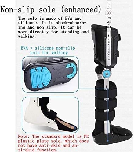 Rodilleras menisco y ligamento para Artritis Ortesis de fijación del pie del tobillo de la rodilla, cómoda ortesis de tobillo ajustable orthosis fractura de la pierna y ortótica de las extremidades in