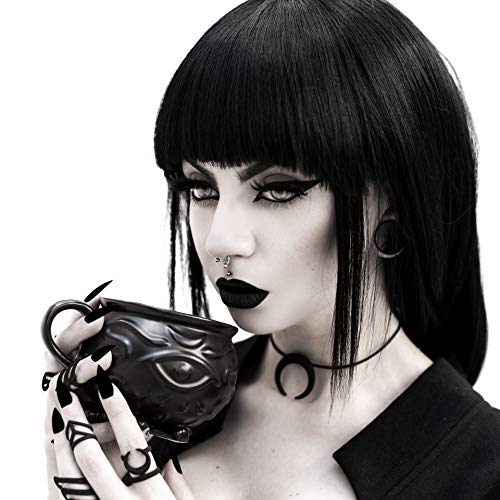 Rogue + Wolf Witch Cauldron Coffee Mug In Gift Box Halloween Decor Spooky Gifts Ghost Cool Coffee Mugs For Women Porcelain 3D Novelty Gothic Cup Goth Tea Creepy Witchy Kitchen Witchcraft -14 Oz 400Ml #TOP5