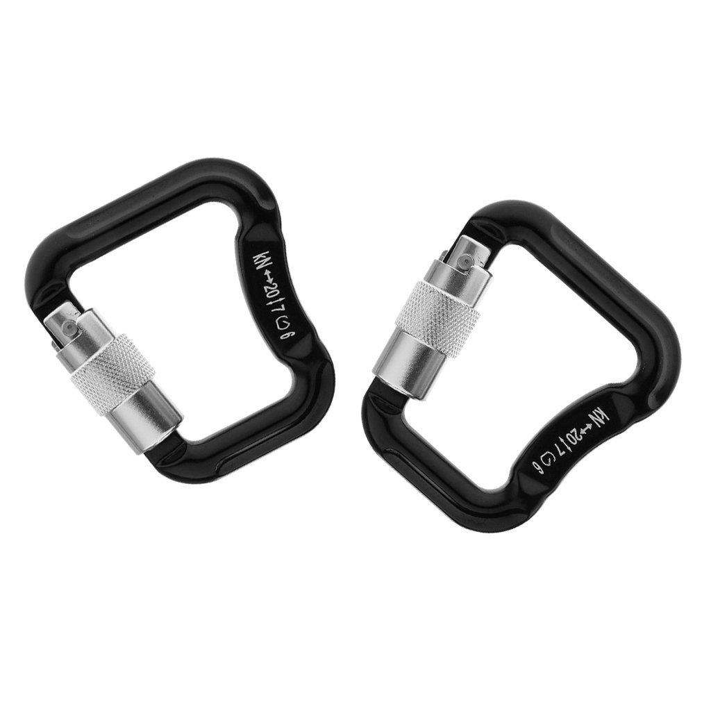 Sharplace (2 Packung D Karabiner Clip, D-Ring Haken Gleitschirm Fallschirm Karabinerhaken