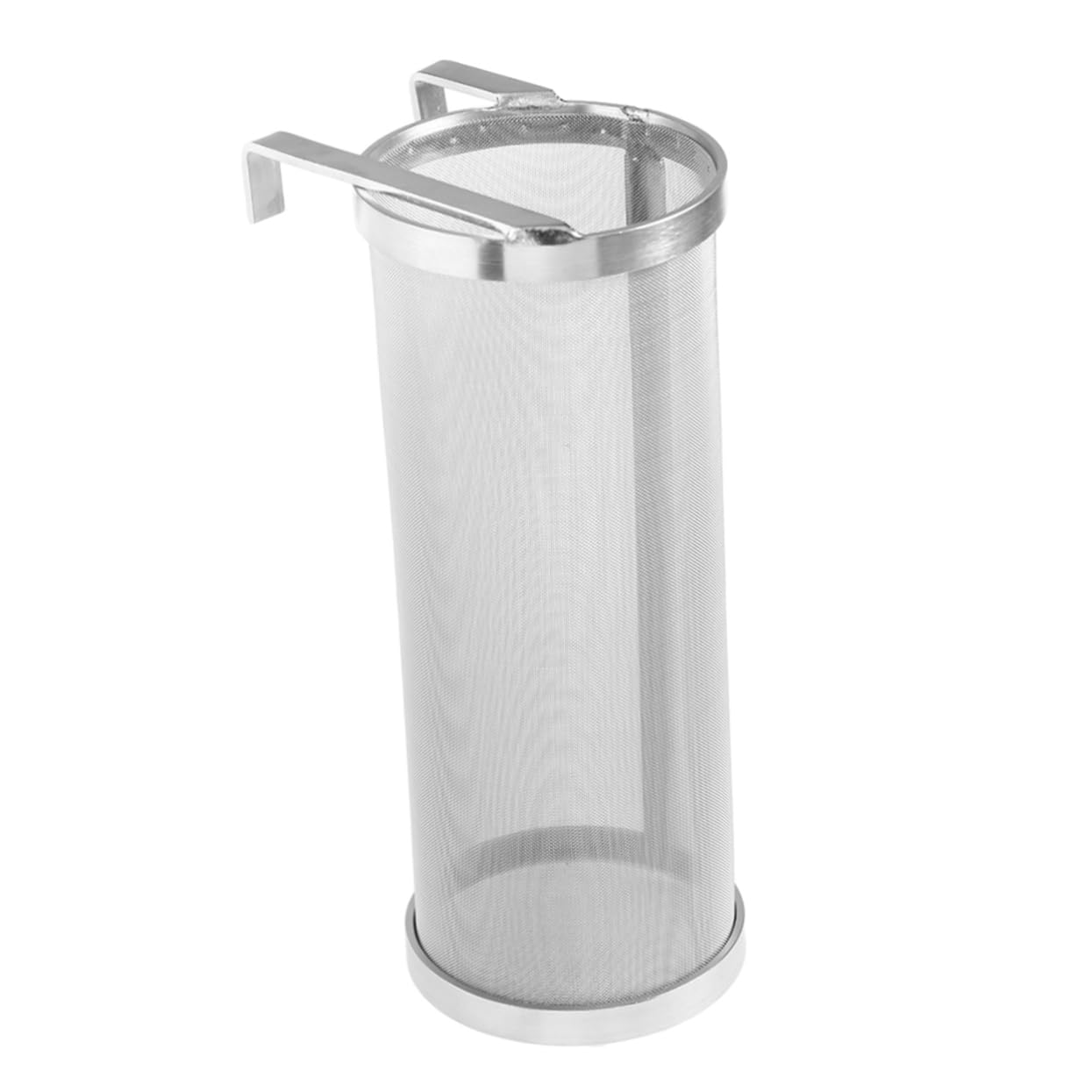 VINTORKY Stainless Steel Homebrew Beer Filter Strainer 4x10 Inch Barrel Mesh for Easy Cleaning Sturdy for Brewing Compost Tea