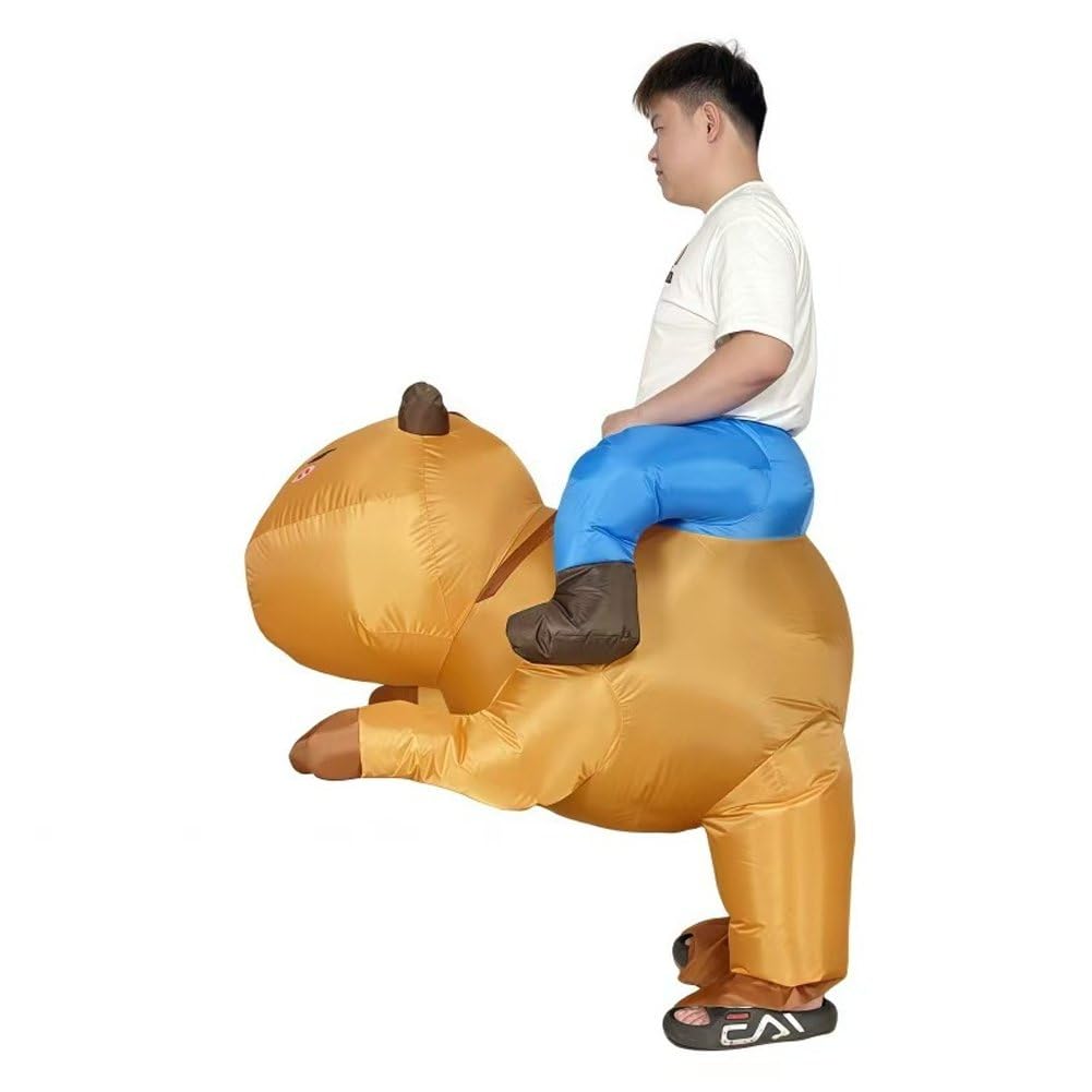 Nadmuchiwany kostium Capybara, zabawny, nadmuchiwany kostium na całe ciało, dla dorosłych, na imprezę typu capybara, na Halloween