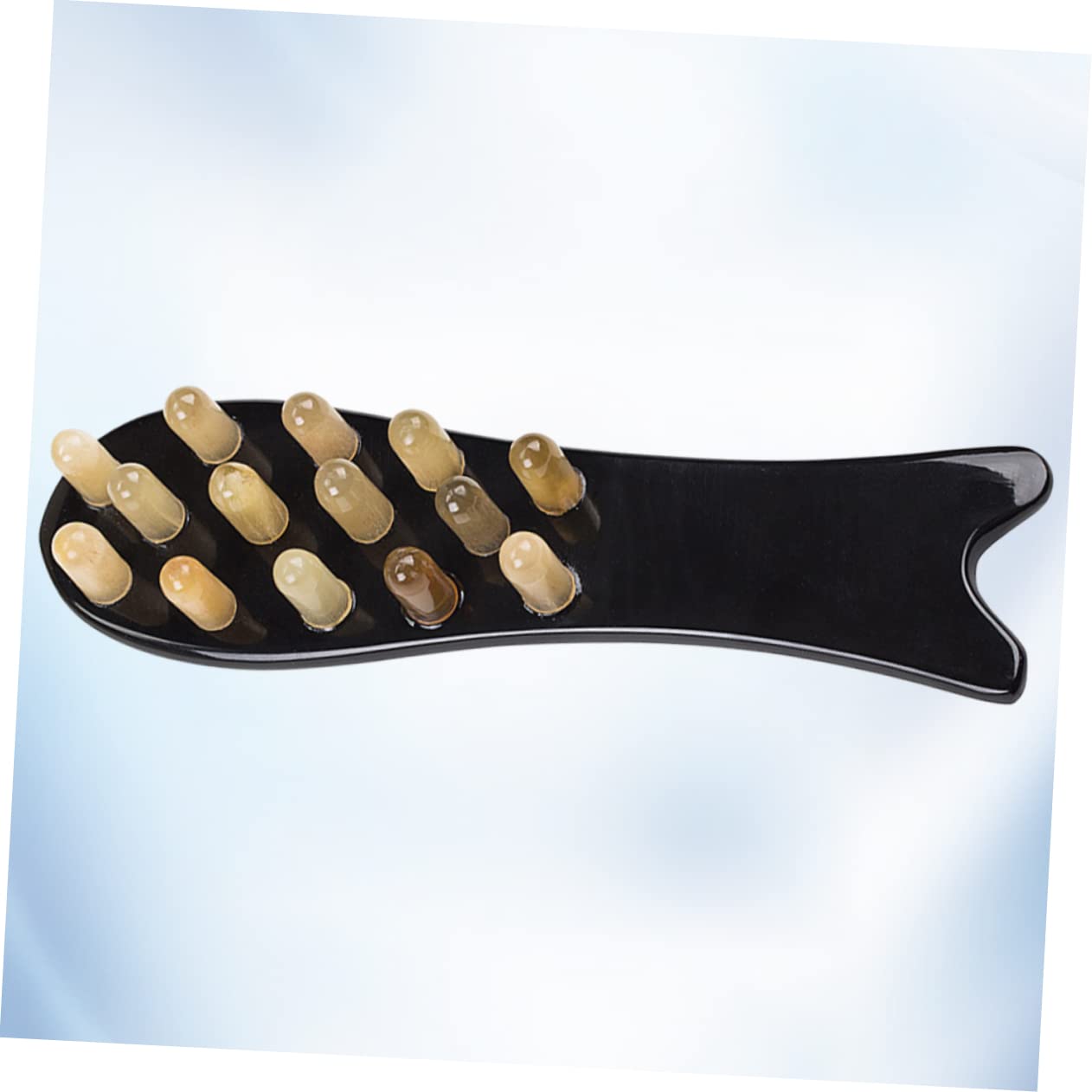Healeved 3stücke Fischförmiger Massagekamm Aus Naturhorn Multifunktionaler Kamm Zur Kopfhautmassage Tragbar Handlich Elegant Für Entspannende Anwendungen Zuhause Oder Unterwegs