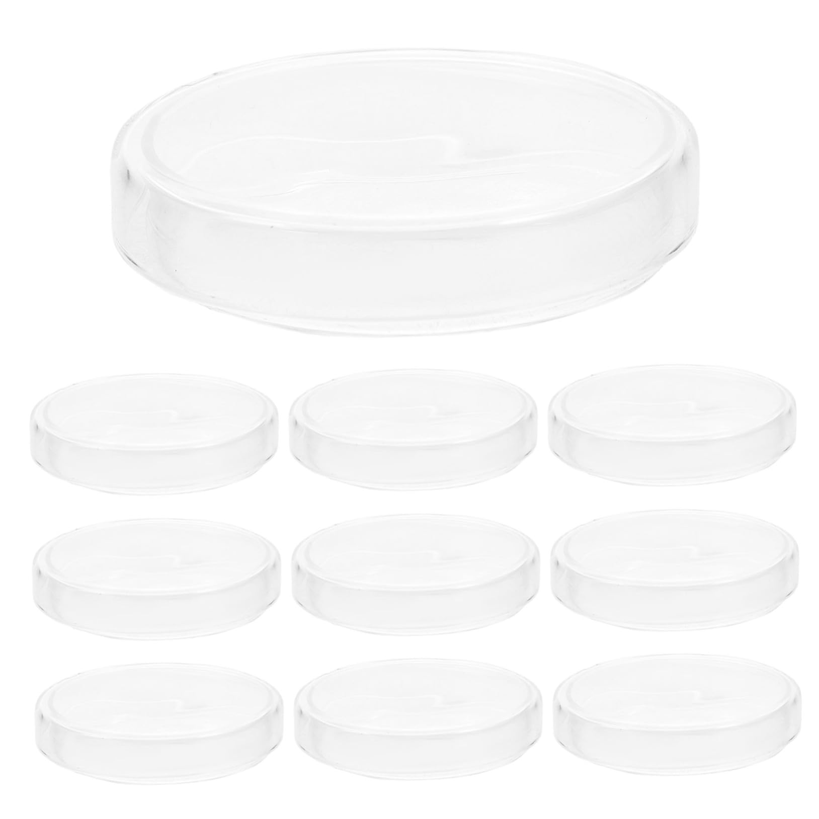 10stücke Labor-petrischalen Borosilikatglas Vorgefüllte Nährbodenplatten Für Zellkultur-experimente Wiederverwendbar Und Hitzebeständig