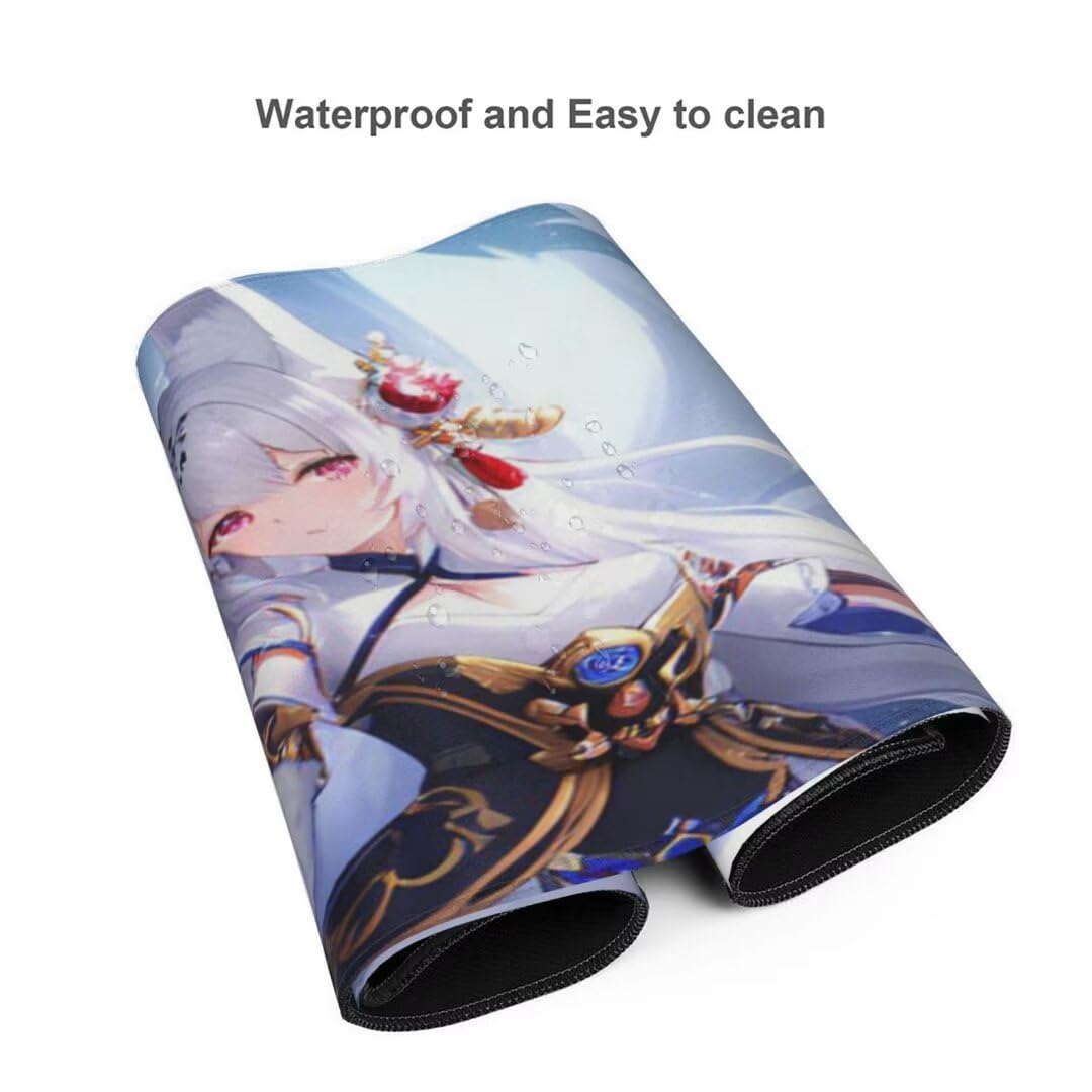 Gaming Mauspad Anime Girl Mauspad, Mousepad XXL 1400x600 mm, Mauspad Gaming Zubehör mit Anti Rutsch Basis Mouse Pad Wasserdicht und Langlebig Gaming Zubehör für Home Office Zimmer Deko S-2834
