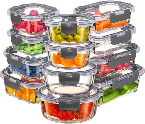 Superior Glass Food Storage Containers Set - Thumbnail 4