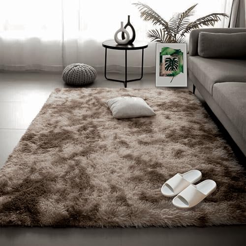 Tapis de sol lavable 140x140 cm avec dessous antidérapant sécurisé marron - 2