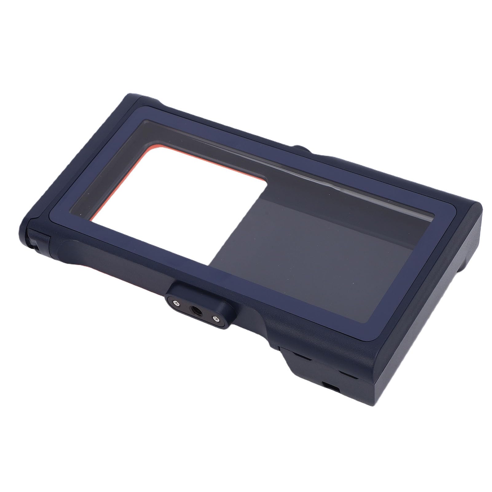 Jiawu Funda Impermeable para Teléfono Submarinismo para iOS 17 16 15 14 13 Pro MAX Snorkel con Bluetooth de Alta Sensibilidad para Deportes Acuáticos (Azul y Naranja)