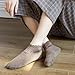 Fashion Lace Warmer Socks, 3/6/8 Pair of Fall Winter Soft Lace Ruffle Socks, Non Slip Short Ankle Sock with LaceTrim (8PCS)