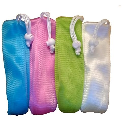 Daylee Naturals Exfoliating Mesh Soap Saver Bag Assorted Colors (4pk) Cover