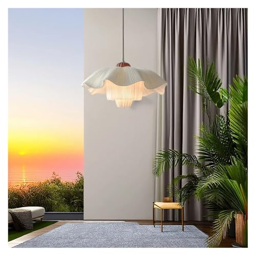 Lustre pétale de style crème romantique pour illuminer une chambre