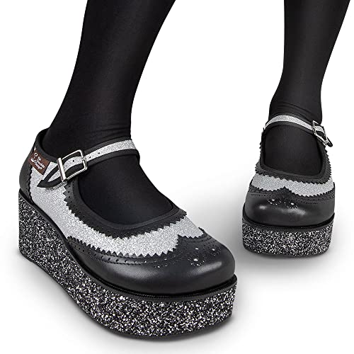 Image of Hot Chocolate Design Whimsical Women's Platform Mary Jane Shoes