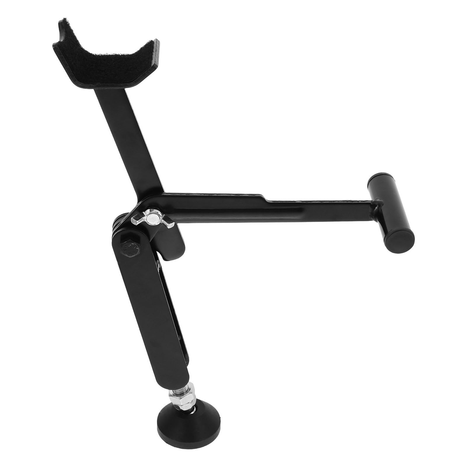 Mipcase Cavalletto Solleva Moto in Metallo Nero per Ruota Anteriore e Posteriore, Pieghevole e Sollevamento senza Sforzo per Manutenzione e Riparazione Moto