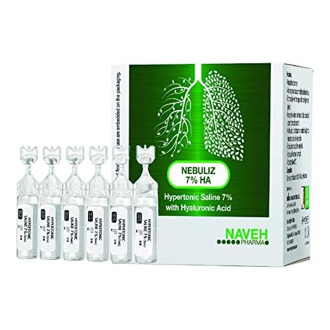 Nebuliz - 25 Single-Dosage (5 ml) Sterile Solution Vials of Hypertonic Saline (Sodium Chloride) 7% and Sodium Hyaluronate with Hyaluronic Acid for Inhalation Therapy, Preservative-Free, for All Ages Cover
