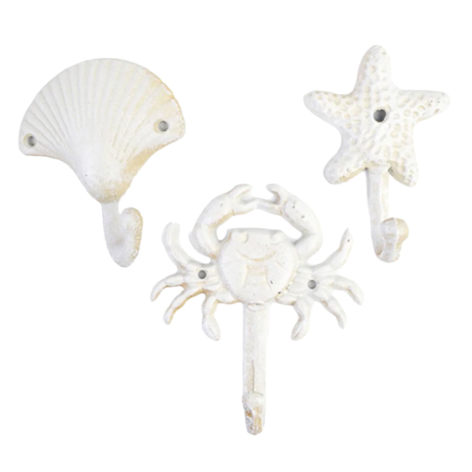 APGLSXY Coastal Iron Wall Hook Rustics Styles for Keys Coat Beach Decoration Beach Styles Wall Hook for Keys