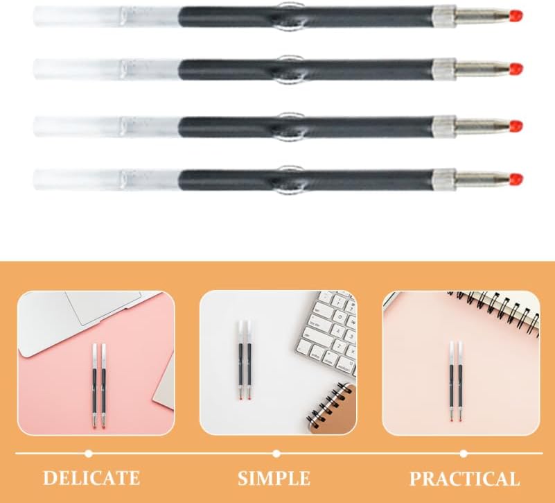 NUOBESTY 50 Pack 0.7Mm Beadable Pen Refills Black Ink Smooth Writing Gel Pen Replacement for School Office Use image 5