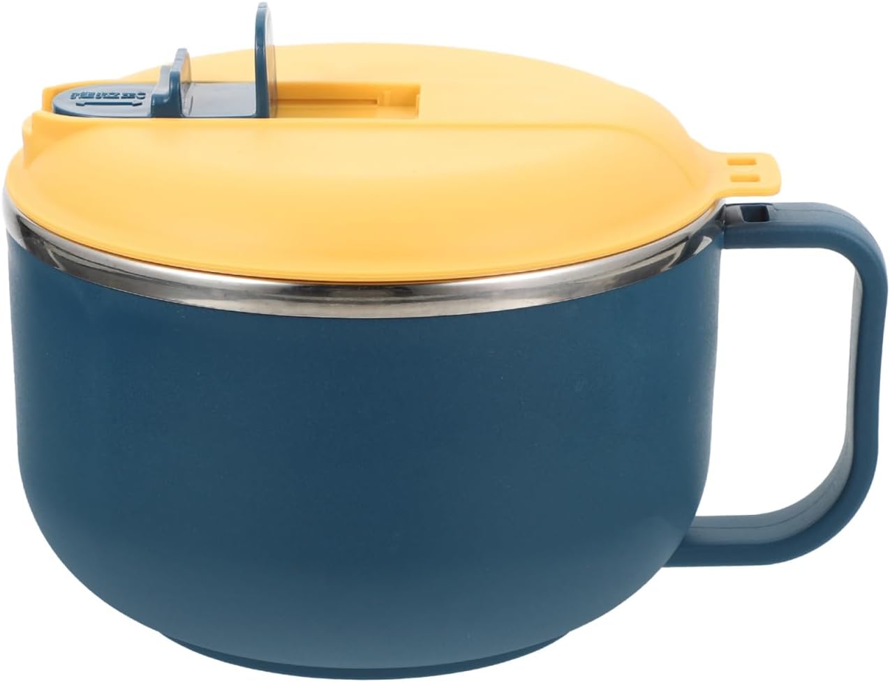 Unomor Soup Bowl with Lid Microwavable Ramen Bowl for Instant Noodles Compact Reusable Noodle for Daily Use 6.69 X 3.93 X 5.11in Soup Rice Fruit
