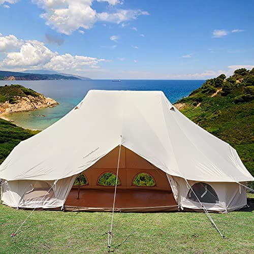 Carpa tipo yurt de algodón para camping familiar miniatura 3