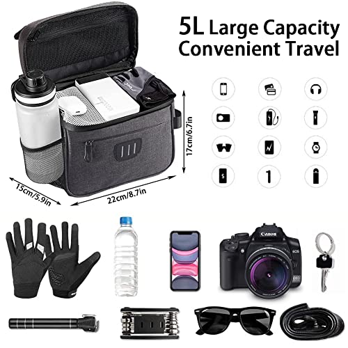 Plartree Borsa da Manubrio per Bici,5L Bici MTB