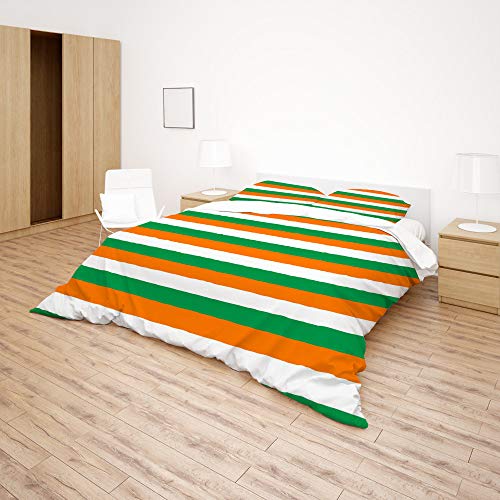 Housse de couette King size polyester durable et taie d'oreiller