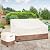 Krismile Outdoor Couch Cover for Patio Furniture - Heavy Duty Waterpoof All-Weather 3-Seater Patio Sofa Cover, 85"x38"x35" (Beige)