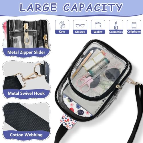 Bolsa transparente de transporte dual regulado para estadios sin dolor 4