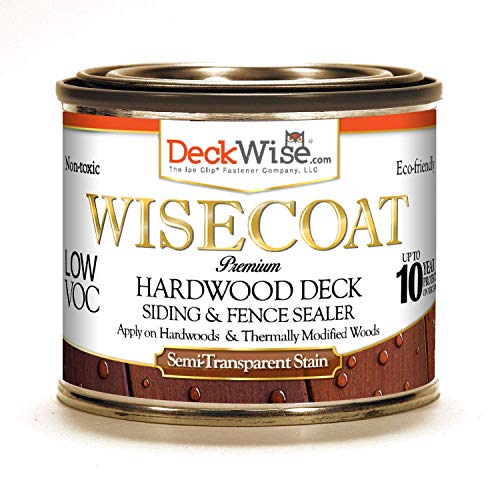 1 Ipe Oil Hardwood Oil Finish 250 VOC and 1 WiseCoat Hardwood Water-Based Finish Low 53 VOC -1/4 Pint Samples