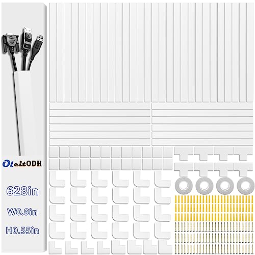 Cable Raceway Kit 628 Inch Cord Cover Channel Paintable Wire Hider by Oleitodh - Used condition - US$33.10