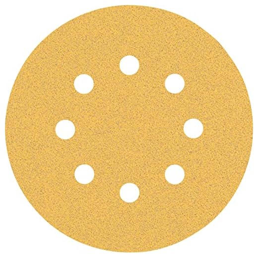Bosch 50x EXPERT C470 Schleifblatt mit 8 Löchern (für Farbe auf Holz, Hartholz, Ø 125 mm, Körnung 80, Professional Zubehör Exzenterschleifer, Schwingschleifer)