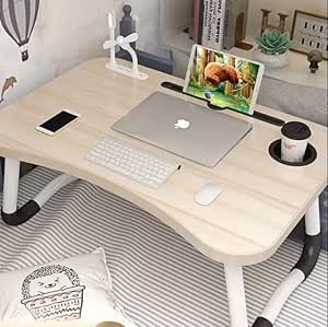 Amazon.com: Efficient Laptop Desk for Bed,Portable Folding Lap Desk Bed ...