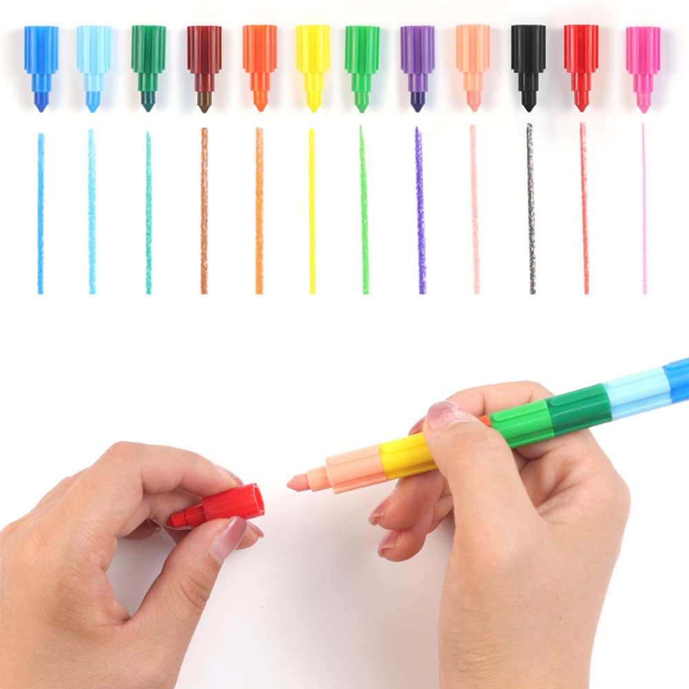 Kleurpotloden Voor Het Schilderen Voor Kinderen Stock Foto - Image of