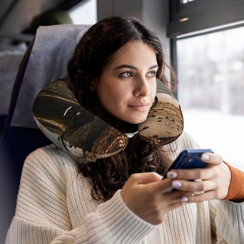 Almohada de viaje de espuma viscoelástica negro tamaño único miniatura 6