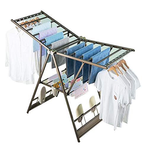 Étendoir à linge grande capacité pour suspendre facilement pantalons et jupes