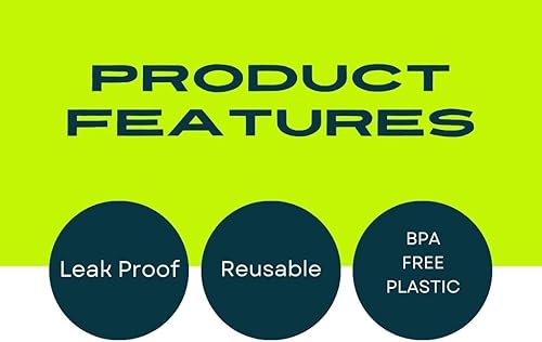 Miniatura 7 de Day1Day2 - Botella de plástico transparente de 16 onzas, 1 paquete, para todo uso, recargable, a prueba de fugas, resistente, boquilla ajustable,