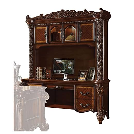 ACME Vendome Cherry Desk with Hutch