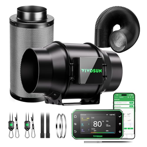 VIVOSUN Smart Air Filtration PRO G6 Kit 6", AeroZesh G6