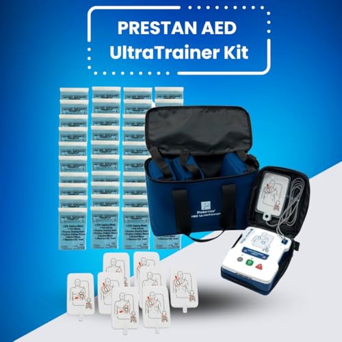 Image of MCR Medical Prestan AED UltraTrainer Pack of 4, Replacement Pads Pack of 4, & Pack of 40 of CTK3