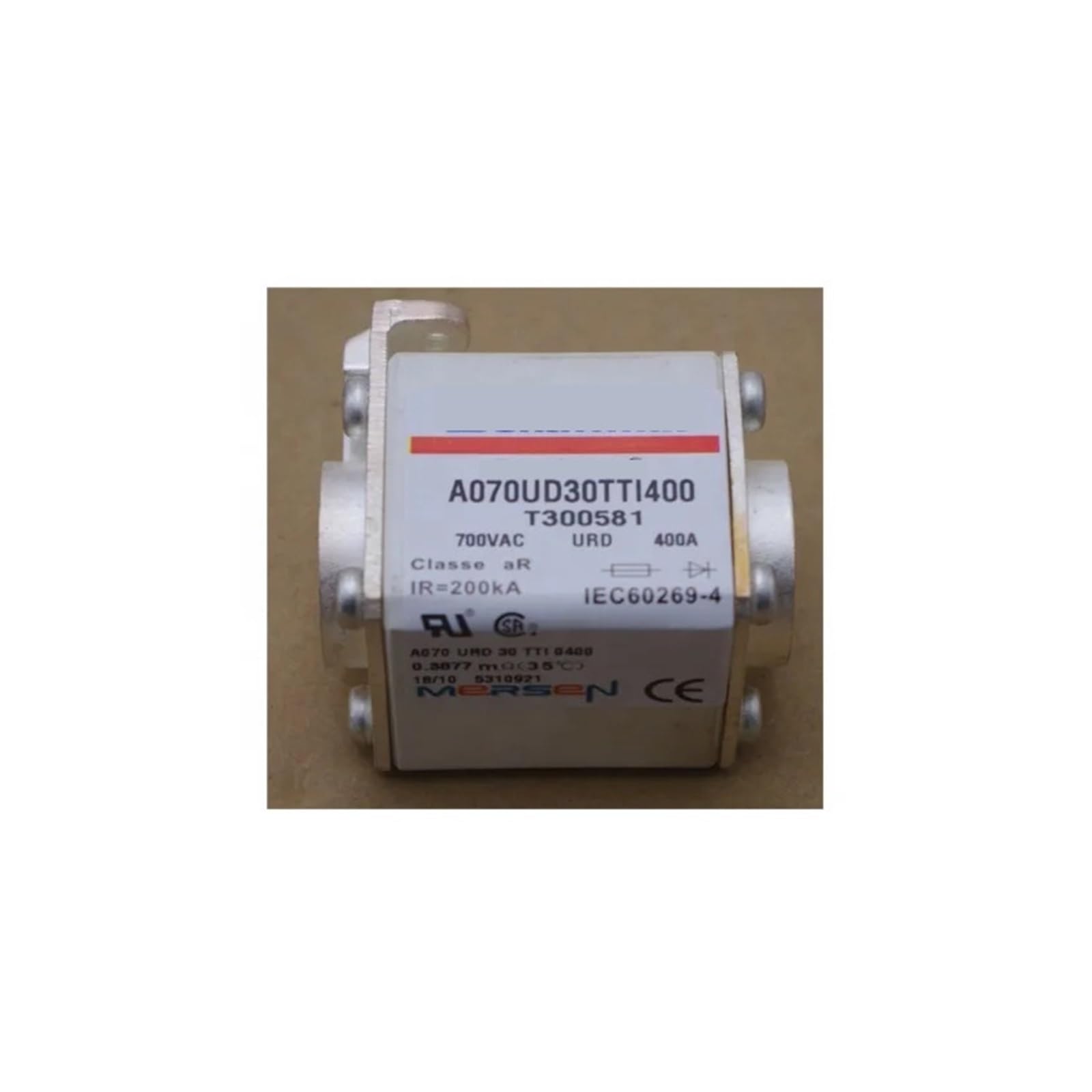 Peqyuacte 5V 400A 690V A70ud30tti400 Fuse Ceramic Thermal Fuse Square Body Fuse