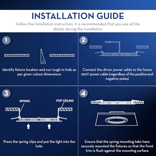 Image of Crompton Star Slim Nxt Recessed Edge Lit Panel 15W Round LED Light (Cool Day Light) 6 inch Cut-Out and Ultra Slim Panel