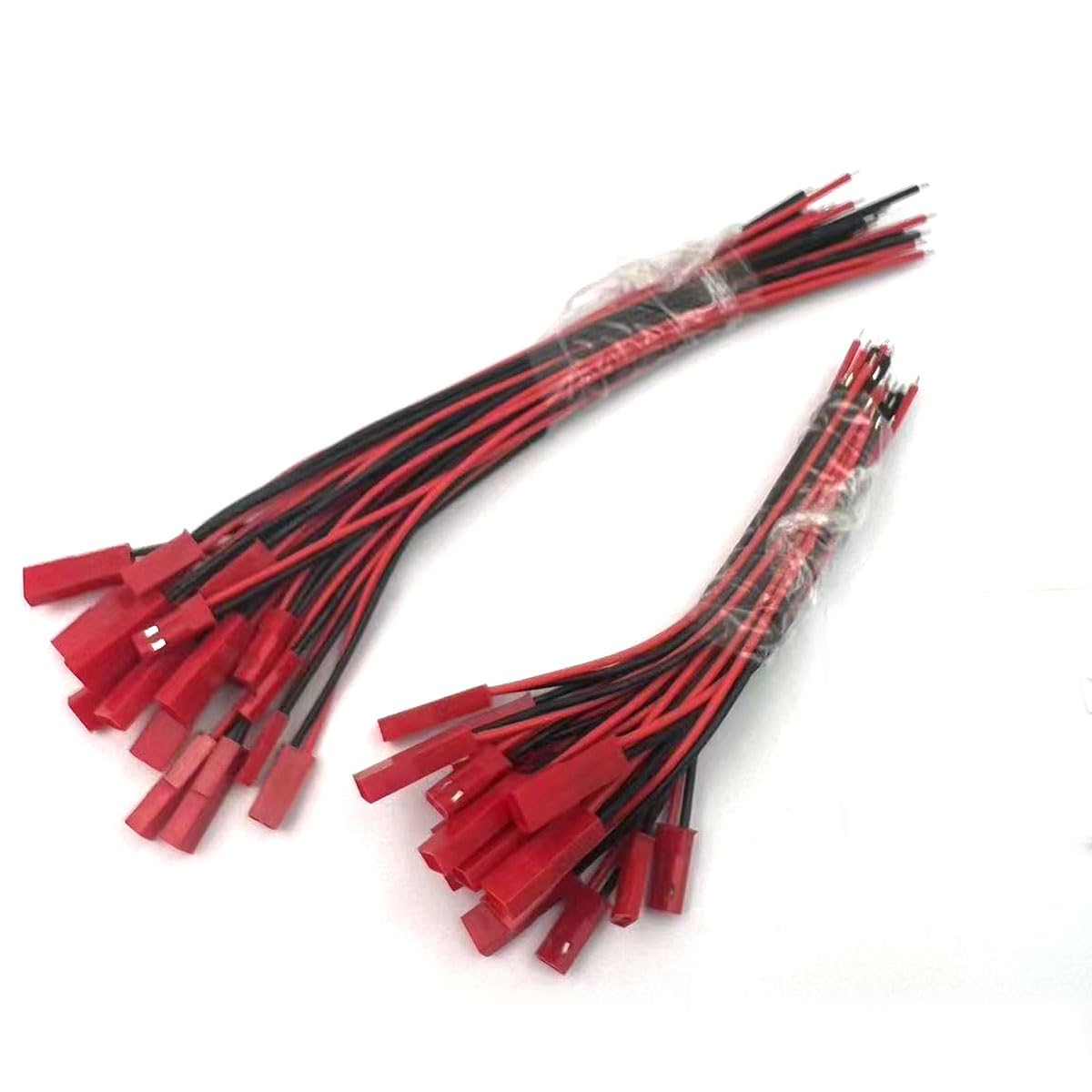 DEVMO 20 Pairs 22 AWG JST Plug Connector 2 Pin Male Female Plug Connector Cable Wire for LED Lamp Strip RC Toys Battery, 6 Inch 15cm image 3