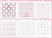Cookie Stencil set Basic, 6 pcs: hearts, pears, ruler, chevron, tweed, stars, buffalo plaid