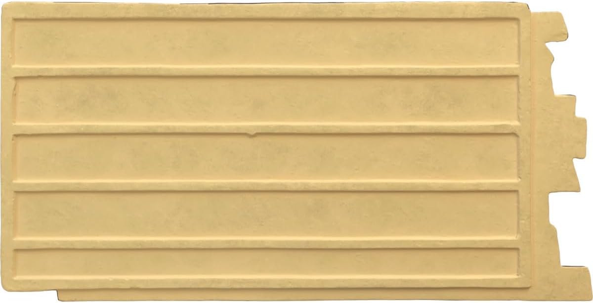 Ekena Millwork 49"W x 25 1/2"H x 1 1/4"D Acadia Ledge Stacked Stone, StoneWall Faux Stone Siding Panel, Canyon Brown