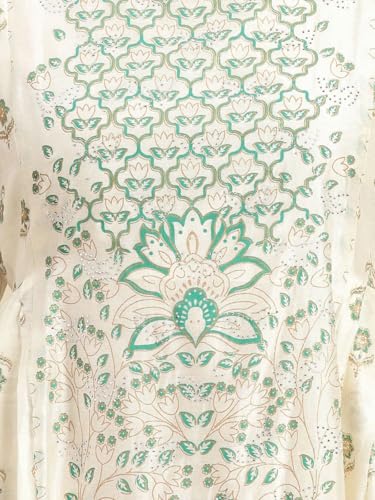 Image of rangita Off White Viscose Blend Calf Length Printed Anarkali Kurti for Women | Kurta for Women