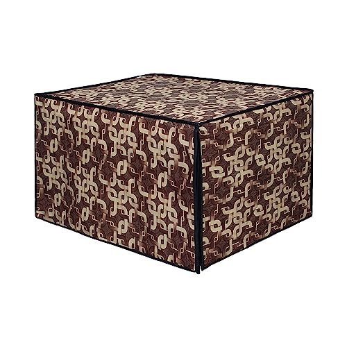 Image of DREAM KING Stylish Design & Printed Microwave Oven Cover Full Closure |waterproof & Dustproof Oven Cover Suitable for All Models - Multicolour SA39