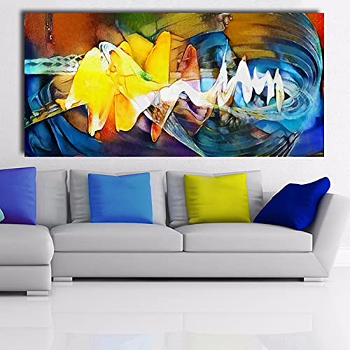 Impression Picasso tableau abstrait peinture sur toile 70x140 - 2