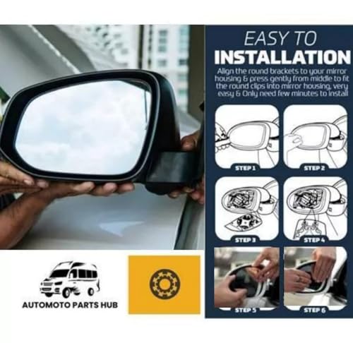 Fits Audi Q7,Q5 (2015-2024) Wide Angle Wing Mirror Glass - LEFT HAND (UK Passenger Side) with Self-Adhesive Backing for Quick and Easy Installation. - Image 2