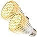 MILYN Led Pflanzenlampe, 2 Pack 40 LEDs Sonnenlichts Vollspektrum Pflanzenlampen E27 30W Led Grow Lampe für Zimmerpflanzen, Hydrokultur Gewächshaus Sukkulenten GemüSe und Blumen