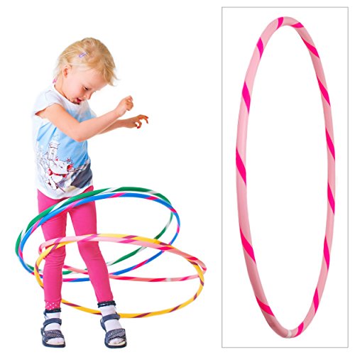 Bunter Kinder Hula Hoop für kleine Profis, Ø60cm, Rosa-Pink