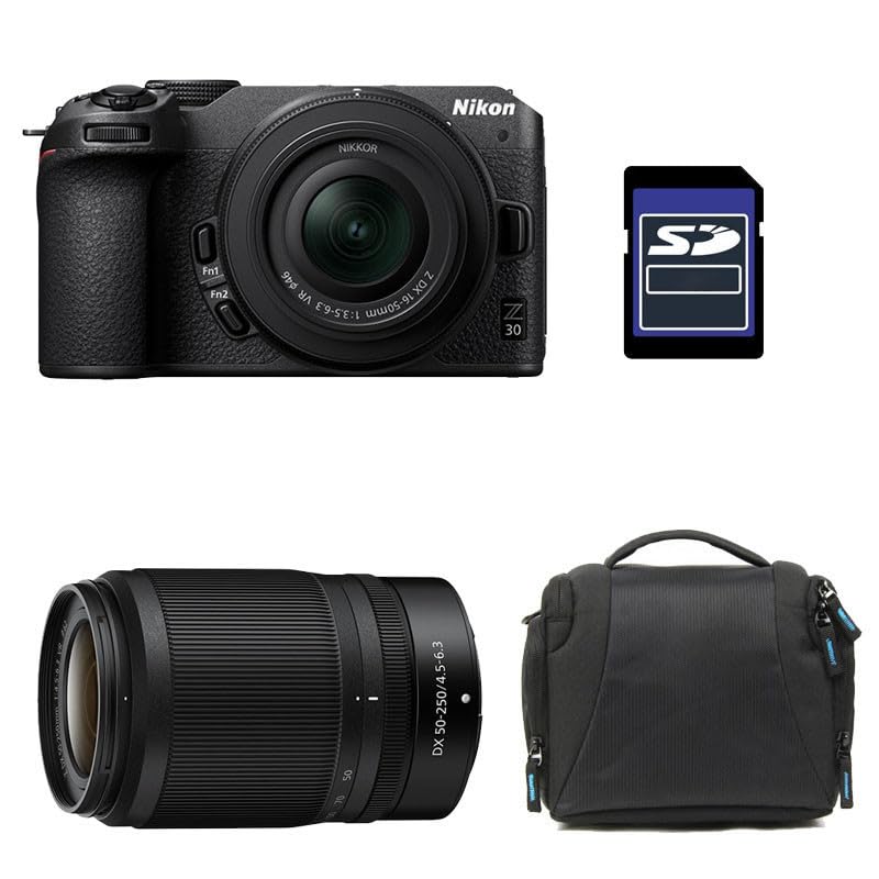 Kit Photo Personnalisé crée à l'aide de NIKON Z30 + Z 16-50 + Z 50-250 + Sac + Carte SD 8 Go